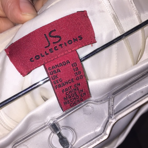 Black and ivory strapless cocktail dress - Picture 5 of 6